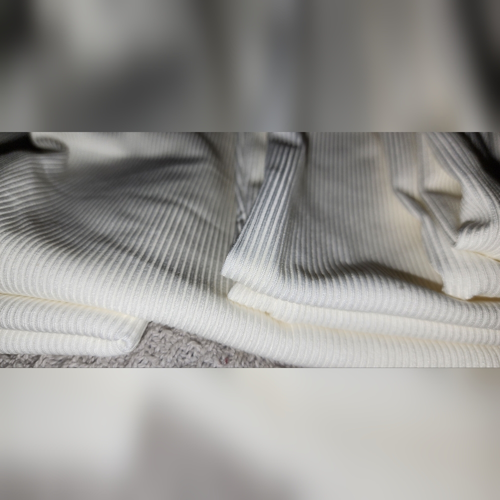 White Ribbed Tank Tops - Picture 3 of 10